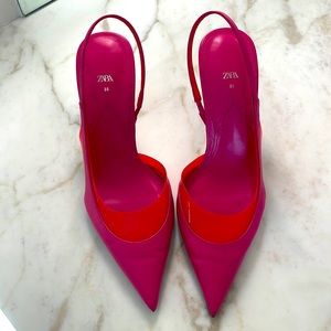 Zara pink shoes size 8